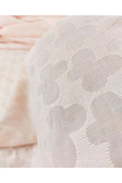 Kumaş Parça Bumbac roz pudrat