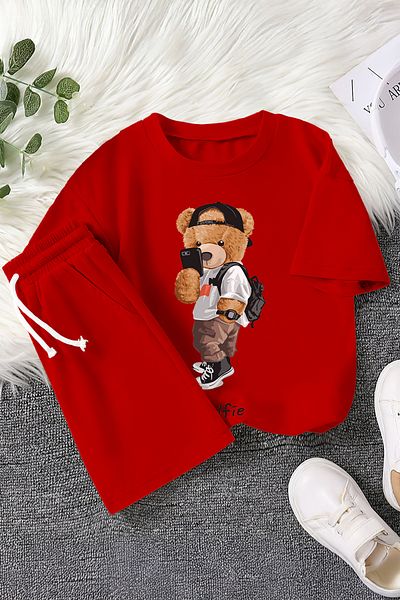 MYADA New Season Selfie Printed 2-Piece Children's Suit 22577