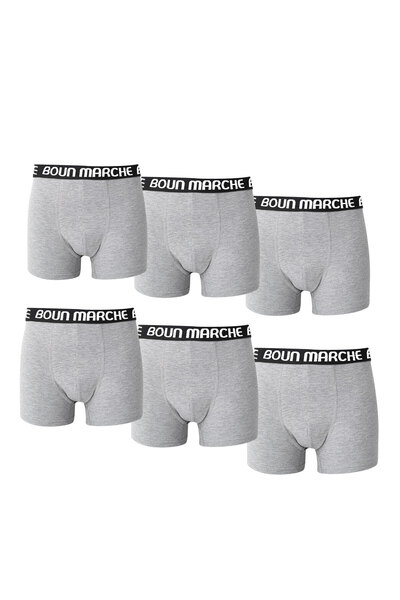 BOUN MARCHE Men's Boxer Lycra Premium Box of 6 Chester