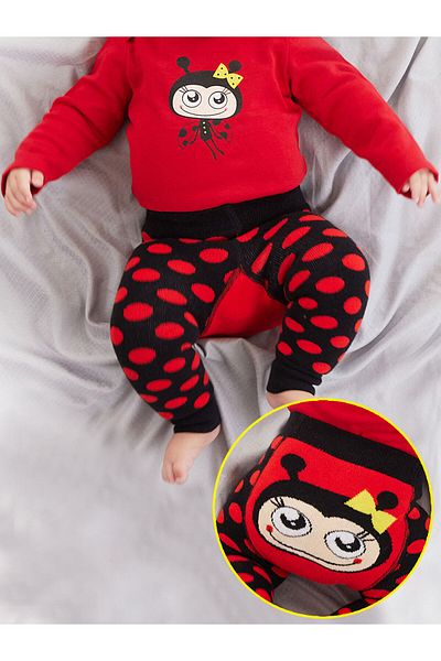 Denokids Katicabogár Baby Girl Leggings-nadrág