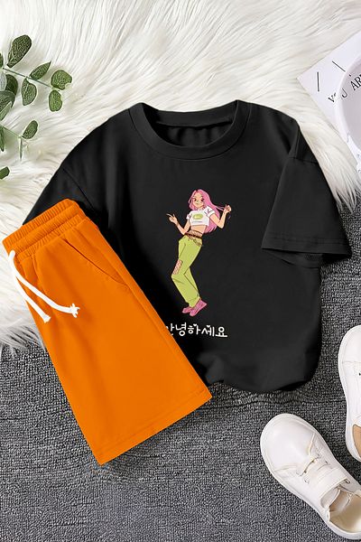 MYADA Premium Anime Teenage Printed 2-Piece Children's Set 23459