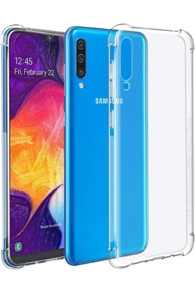 tekno grup حافظة لهاتف Galaxy A30S حافظة حماية فائقة شفافة مضادة للصدمات + وا...