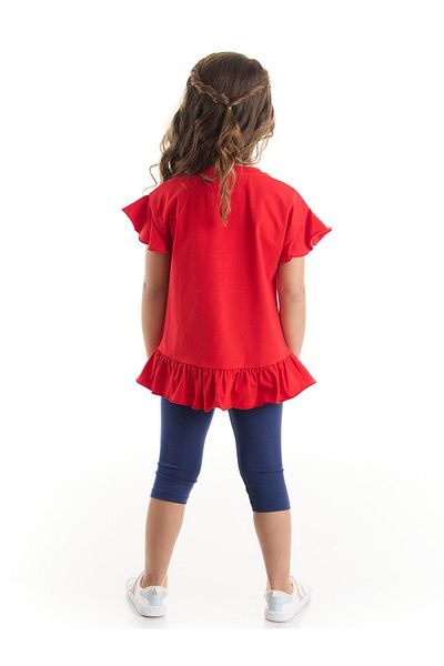 Denokids Naughty Cat T-Shirt-Strumpfhosen-Set für Mädchen
