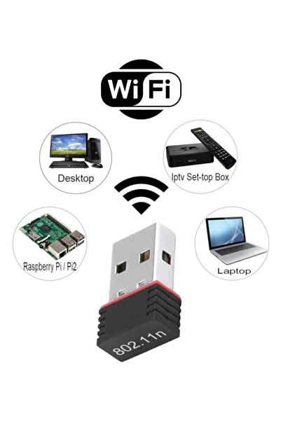 SANEC Usb Wifi Adaptörü Kablosuz Wifi İnternet Alıcı Ağ Kartı Masaüstü Bilgisayar Pc 300 Mbps 802.11n