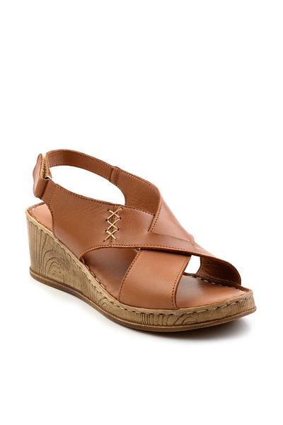 Bambi Taba Leather Women's Sandals K05552001203