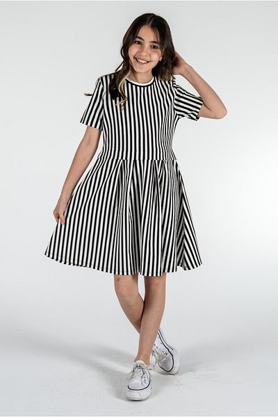 Kyron Rochie cu dungi pentru fete / Design elegant și elegant