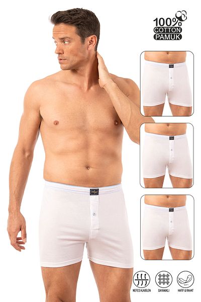 ÖZKAN underwear Ανδρικό 3'er Cotton Classic Boxer Özkan 0041