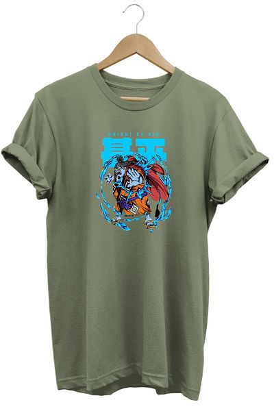 remonz Μπλουζάκι One Piece Jinbei με κοντό μανίκι από βαμβακερό λαιμόκοψη