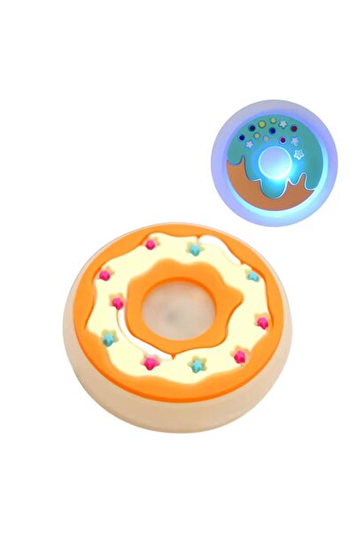 OZN AKSESUAR Ledli Yanıp Sönen Donut Terlik Süsü Üç Boyutlu/Işıklı 3d Charm