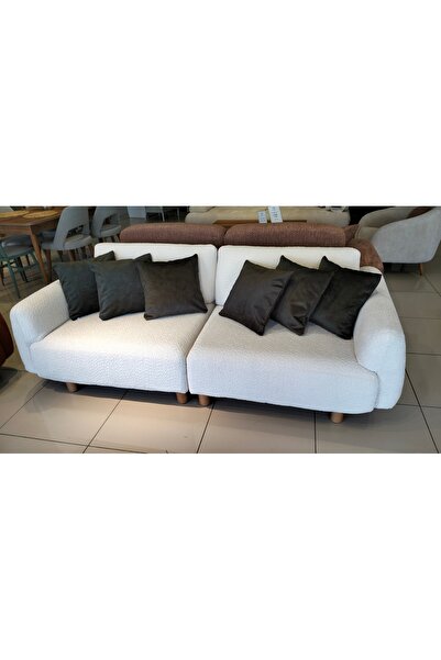 KIrlentçi Ahmet Kadife Dokulu Kırlent Yastık Minder Kılıfı 4 Adet 45x45 cm Ko...