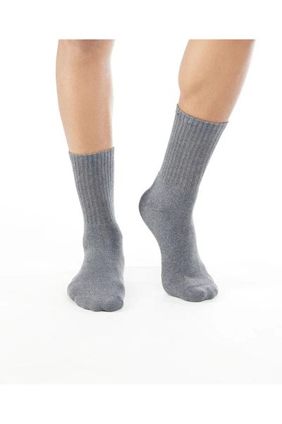 JOCKEY Sport Crew Socks 7035-01 Gray for Men