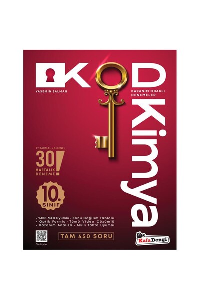 Kafa Dengi Yayınları Kafadengi 10. Sınıf Kod Kimya Haftalık Sarmal Deneme