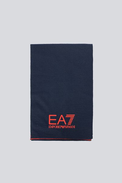 EA7 Ανδρική πετσέτα θαλάσσης με λογότυπο, λακαρισμένο, μπλε-κόκκινο