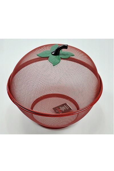 Generic Apple-shaped fresh fruit basket with mesh