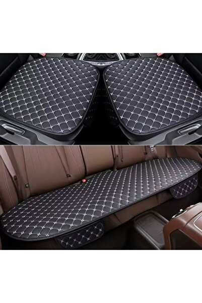 rebols طقم وسائد مقعد السيارة من الجلد الصناعي ومضادة للعرق - غطاء حماية للمق...