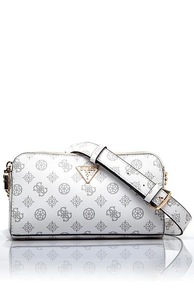 Guess Eco Erıca Status Crossbody Women's White Crossbody Bag Hwepg951012-Wlo