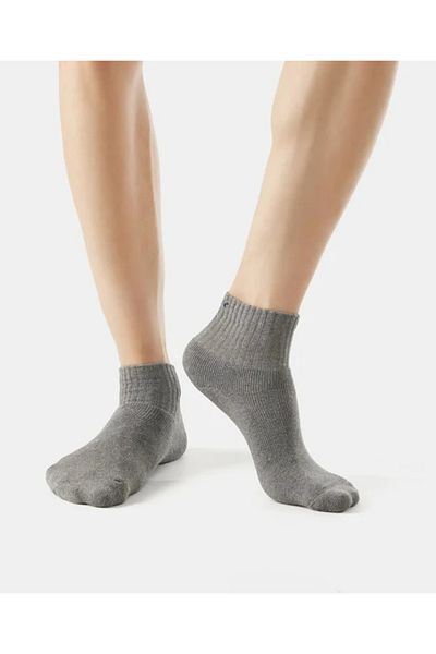 JOCKEY جوارب رياضية للكاحل 7036-01 رمادية للرجال