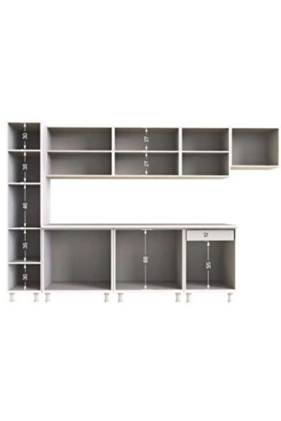 Tdesigno Ayaz Kiler Dolabı 40 cm Antrasit