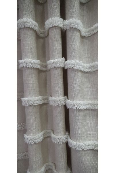 ZADA HOME Φόντο Φούντα Λινό 1ο Ποιότητα 1/3 συντομή αναδίπλωση (ΜΟΝΟ ΦΥΛΑΚΤΙΚΟ)