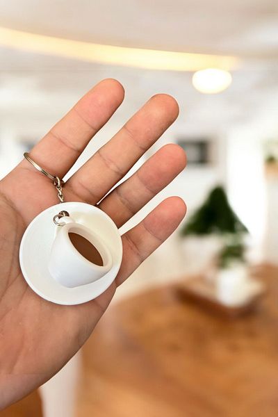 lina hobby Coffee Cup Keychain - Decorative Mini Cup Model