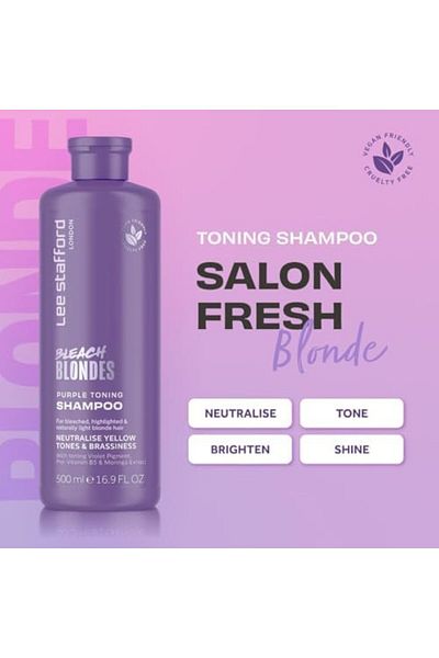 LEE STAFFORD BLEACH BLONDS PURPL REGN TONING SHAMPOO 250ML