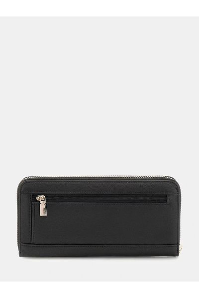 Guess Anadela Slg Large Zip Around Women's Black Wallet Swbg9633146-Bla