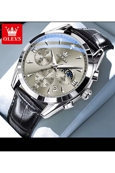 OLEVS DERİ KORDON ERKEK KOL SAATİ 0937 MODEL