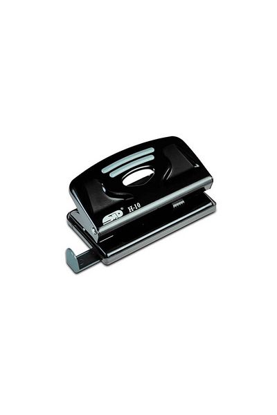 Noki STD metal hole punch - 12 sheets, black