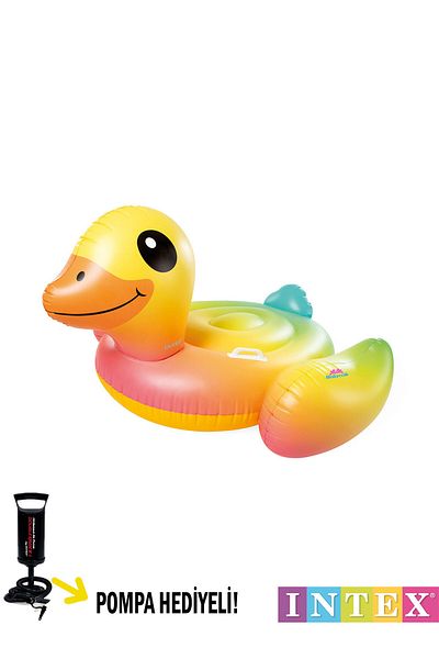 hediyecik İntex Duck Island Large Size Pool and Sea Bed Set 160X118 cm