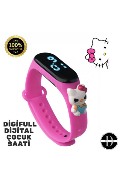 Winesso Digifull Örümcek Adam Figürlü Dijital Led Çocuk Saati Dokunmatik Ekranlı Su Geçirmez