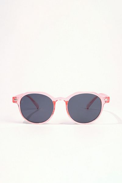Oggy Eyewear Girl's Sunglasses Light Pink, Clear Frame with Polarized Glass 2-6 Years