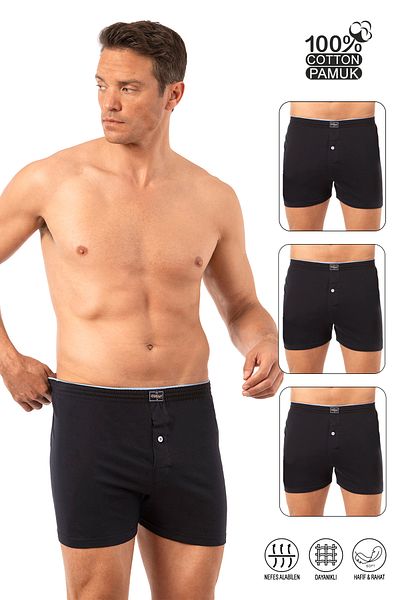 ÖZKAN underwear Ανδρικό 3'er Cotton Classic Boxer Özkan 0041