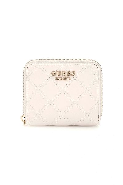 Guess Women's White Giully Small Zipper Wallet