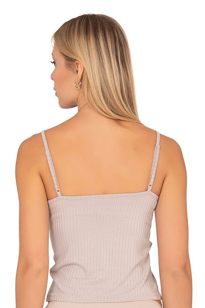 ÖZKAN underwear Özkan 27434 Γυναικεία βισκόζη καμιζόλα εύκαμπτη άνετη ρυθμιζόμενη λουράκι σχοινιού Crop Tank Bustier