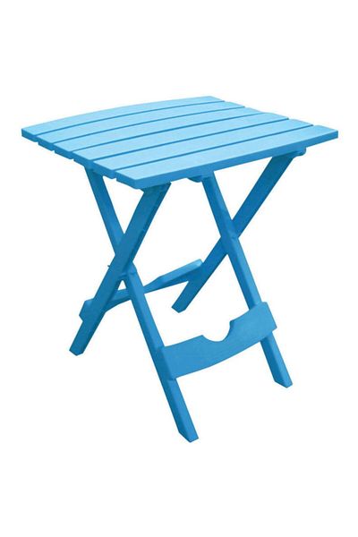 Adams Quik-Fold Weather Resistant Rectangular Resin Folding Side Table