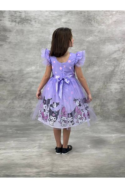 Little Pumpkin Tulle Kuromi Children's Dress, Kuromi Birthday Dress