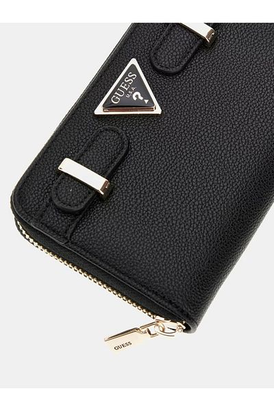 Guess Eco Alı Slg Medium Zip Around Dámská černá peněženka Swbg9511140-bla