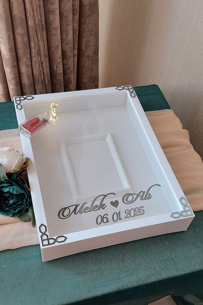 Verda Çerçeve 30x40 Cm Beyaz-klasik(FÜME) Ledli Fotoğraf Bölümlü Tasarım Gül ...