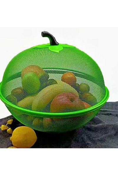 Generic Apple-shaped fresh fruit basket with mesh