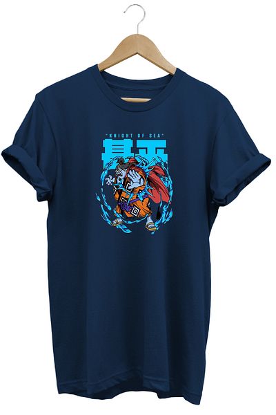 remonz Μπλουζάκι One Piece Jinbei με κοντό μανίκι από βαμβακερό λαιμόκοψη