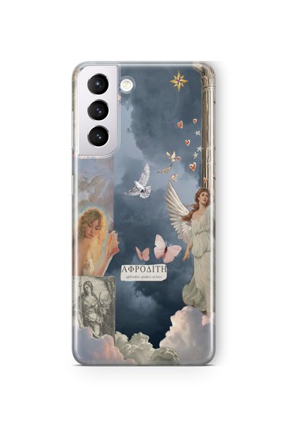 Multitronic حافظة شفافة مطبوعة بتصميم أفروديت متوافقة مع هاتف Samsung Galaxy ...