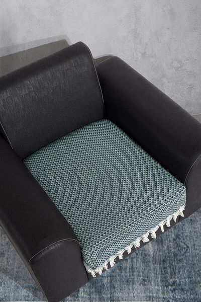 LADYNİL Seating Fringed Sofa Cover 100% Cotton |   Armchair Cover Armchair Shawl 70X95 cm