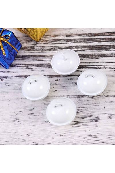 OZN AKSESUAR White Color Handle Bell, Bell, Leash Bell, Amigurumi Bell 20 mm (20 Pieces)