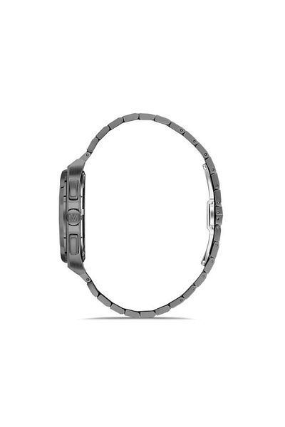 Momentus Tm345N-15Ss Men's Watch: Active Curved Calendar, Steel Case and Band