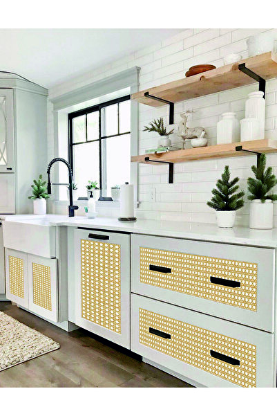 Baskı Madeni Hazeran Hasir Desenli̇ Yapişkanli Folyo (el Sanatlari, Dekorasyon Ve Kaplama Içi̇n)