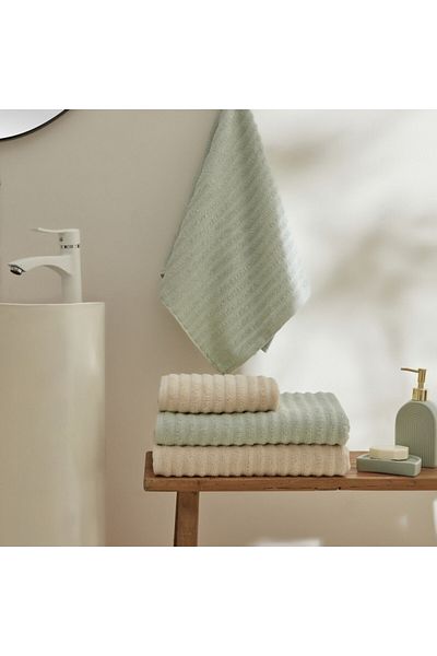 Karaca Home Cod Set de baie 4 piese mentă-bej