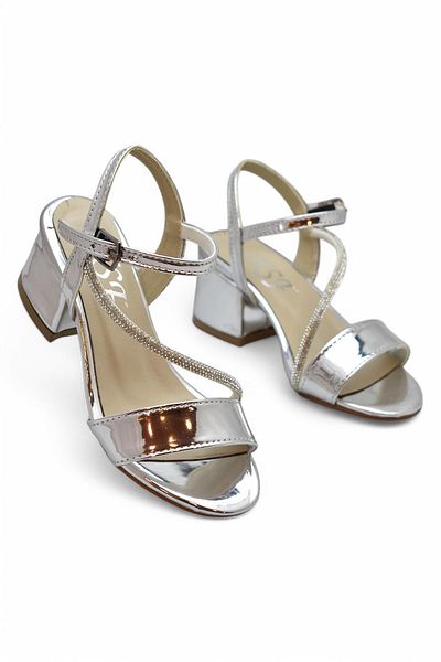 ayakkabiburada 387 Rochie de seara Pantofi cu toc pentru fete Pantofi de seara de logodna pentru fete Sandale pentru copii deschise