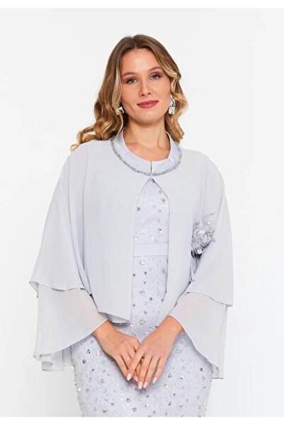 MAXXE 5899DSF ŞİFON CEKETLİ KISA DANTEL ELBİSE