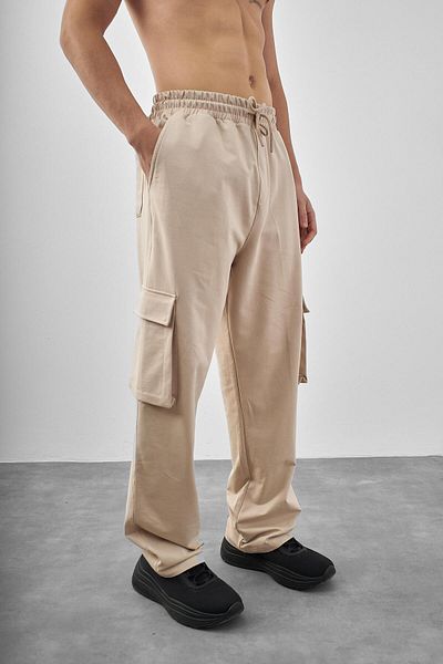 Respire Ανδρικό φούτερ Cargo Baggy Fit Μπεζ