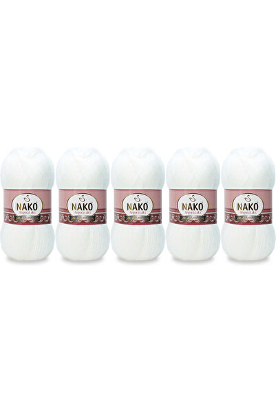 NAKO ,ANGORA LÜKS 00208 BEYAZ 5ADET